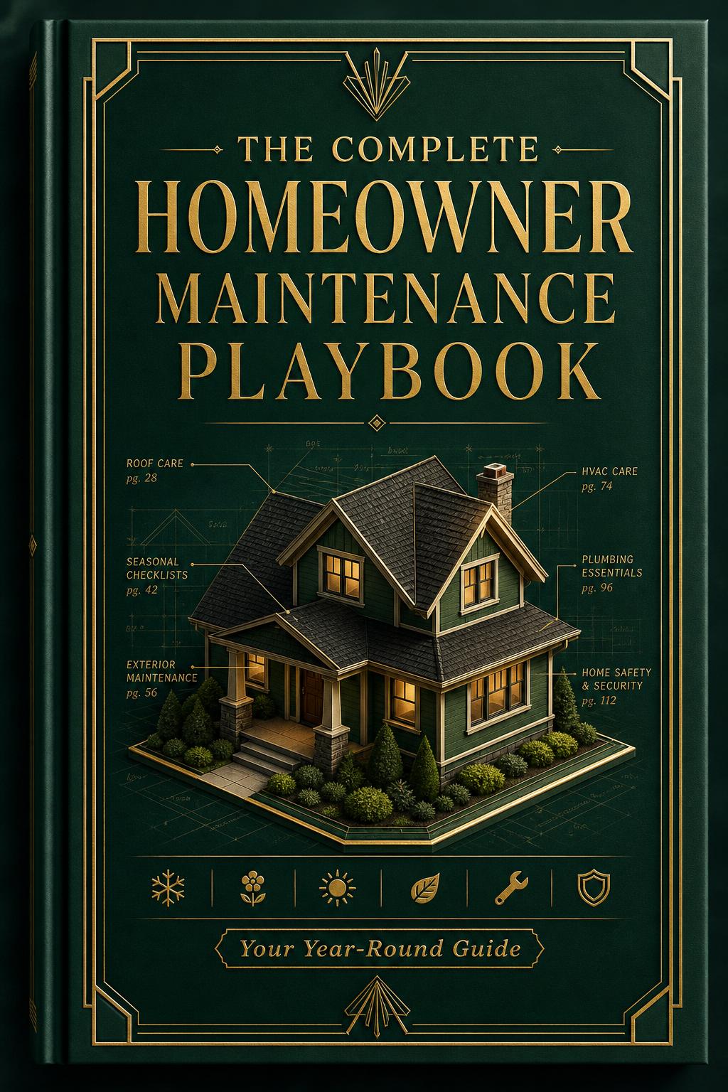 The Complete Homeowner Maintenance Playbook — free PDF cover